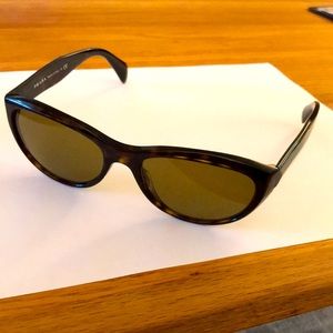 Like New - Prada VPR01Q Tortoise Polarized Sunglasses 54-17-140 2AU-1O1